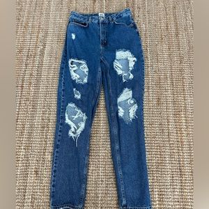Urban Outfitters BDG Mom high rise dark wash jeans